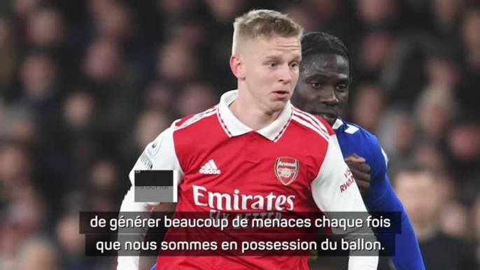 Arsenal - Arteta : "Zinchenko apporte quelque chose de différent"