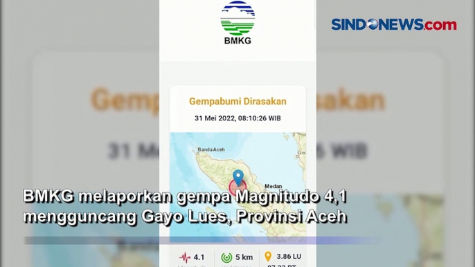 Gempa Darat Magnitudo 4,1 Guncang Gayo, BMKG: Hati-hati Gempa Susulan