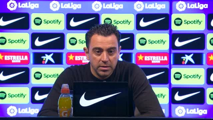 FOOTBALL: LaLiga: Barcelona post-match reaction (Xavi)