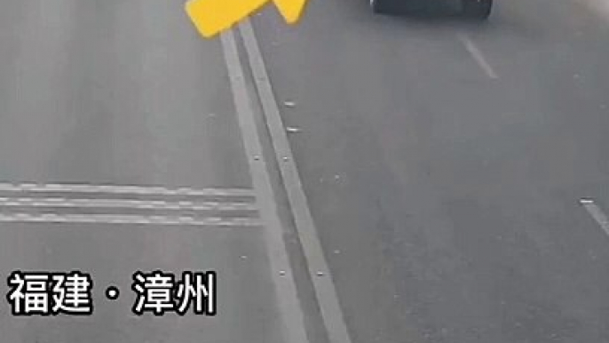 Truck and bike accident video