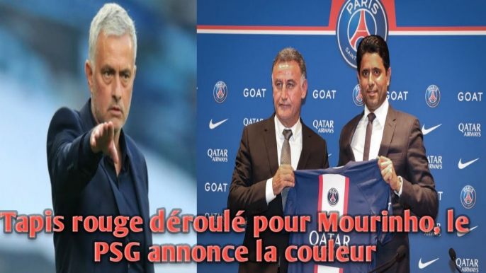 Tapis rouge déroulé pour Mourinho, le PSG annonce la couleur.