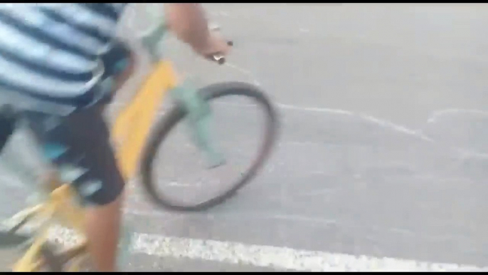 Bicycle Burnouts Trini Style (Bicycle drifting)