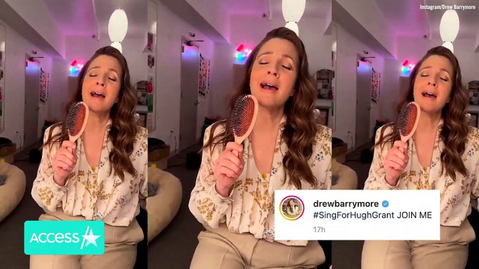 Drew Barrymore REACTS To Hugh Grant Saying She Can't Sing