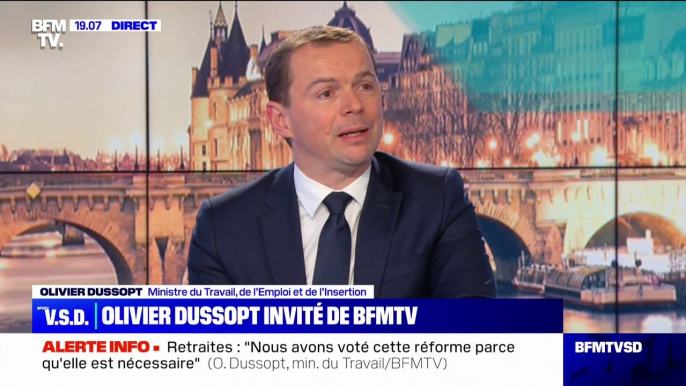 Olivier Dussopt: la réforme des retraites sera mise en œuvre "dès la fin de l’année 2023"