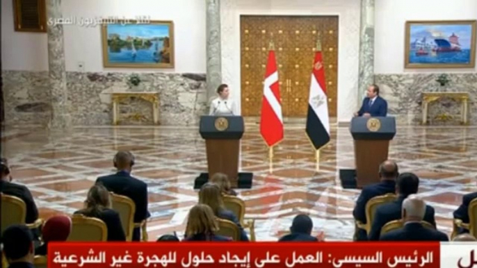 President El-Sisi - Egypt hosts thousands of refugees without receiving aid for them and they live as citizens