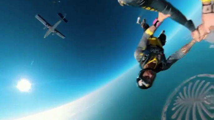 Dubai skydivers celebrate Holi with 'colourful' daredevil jump over Palm Jumeirah, go viral