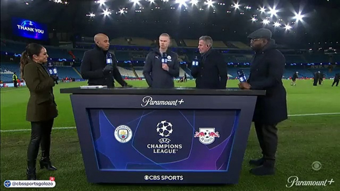 Haaland tacle Carragher et Richards en direct et provoque le fou rire de Thierry Henry