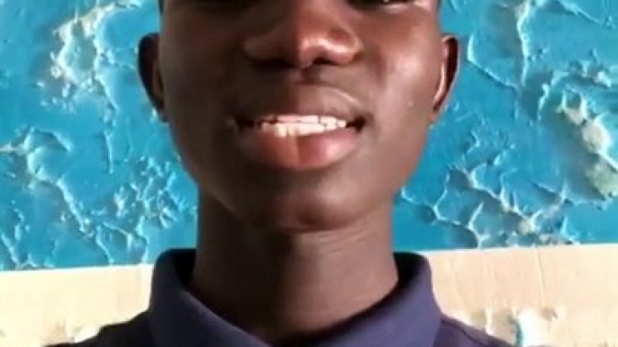 Another success story , this time from Gambia! This student was very skeptical. In fact, his parents did not want to do it because they were afraid he was going to be scam. He raised his own money, trus