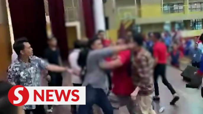 Cops question duo after fight breaks out at Lahad Datu Umno division meeting