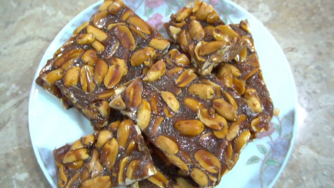 Only 2 Ingredients Peanut Chikki Recipe | 5 Minutes Peanut Chikki Making | Winter Special Chikki