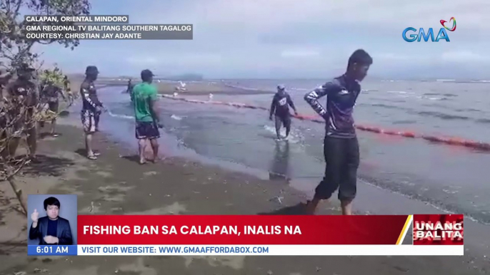 Fishing ban sa Calapan, inalis na | UB