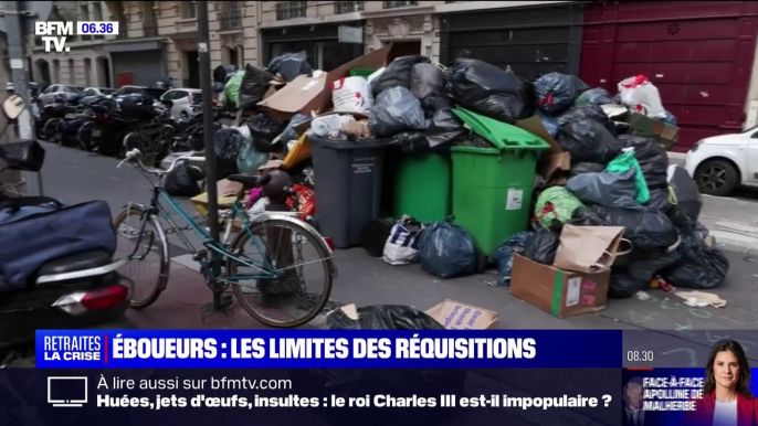 Paris: les poubelles continuent de s'accumuler malgré les réquisitions des éboueurs