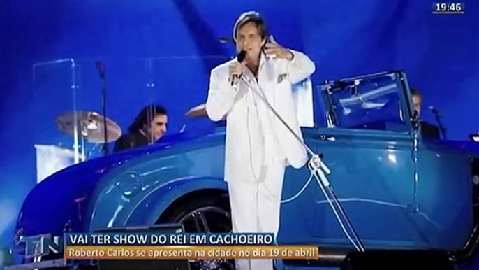 Roberto Carlos fará show em Cachoeiro de Itapemirim