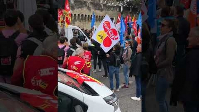 Manifestation contre la réforme des retraites à Avignon