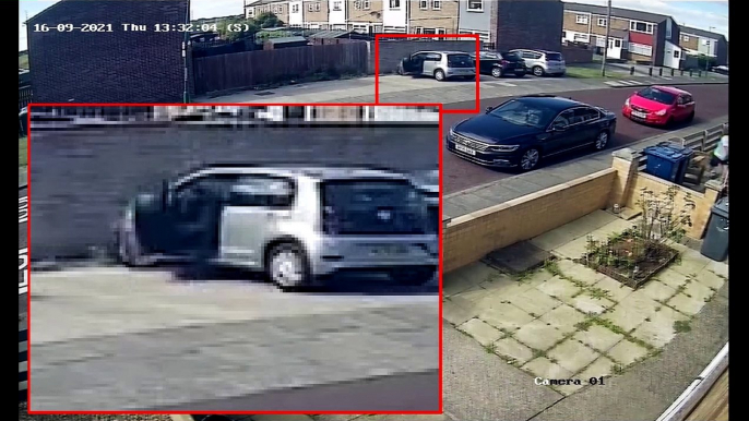 CCTV footage of a handgun being fired at a house in South Shields