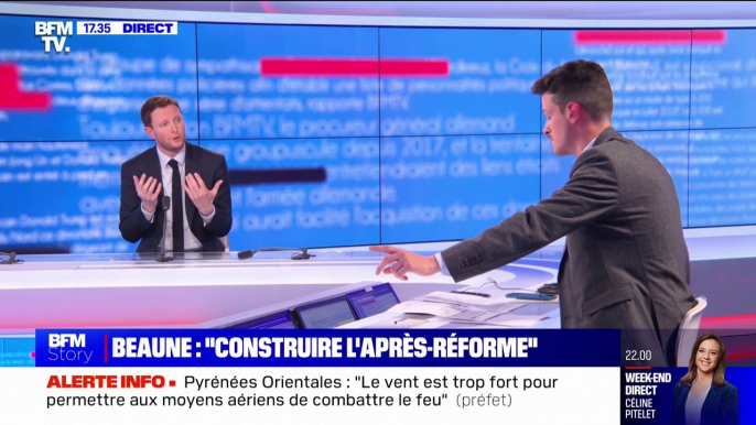 Réforme des retraites adoptée par 49.3: "Sur le plan démocratique, il y a eu des débats", assure Clément Beaune, ministre des Transports