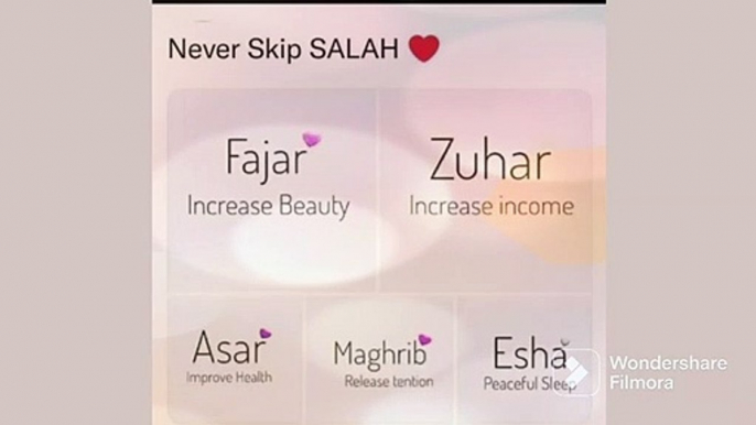 Never skip SALAH Wonderful Fabolous Status and online courses