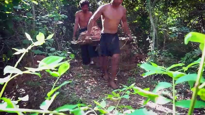 Building A Modern Mud House Construction Tile Roof By Traditional Tools