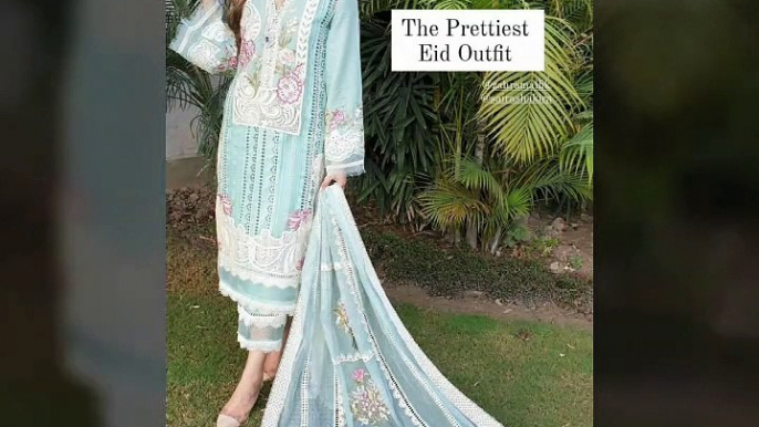 Very stunning & impressive latest fashion trends of sky blue color kurta dresses designs ideas