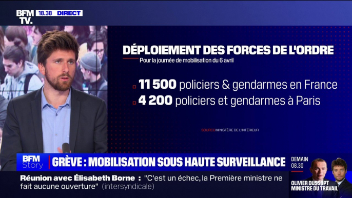 Réforme des retraites: 11.500 policiers et gendarmes mobilisés partout en France selon le ministère de l'Intérieur