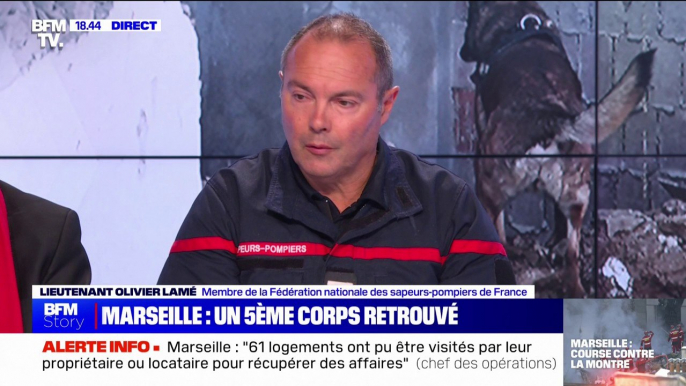 Immeubles effondrés à Marseille: un 5e corps retrouvé dans les décombres