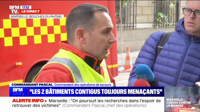 Immeubles effondrés à Marseille: "Plus de 500m3 de gravats ont été retirés", selon les secours