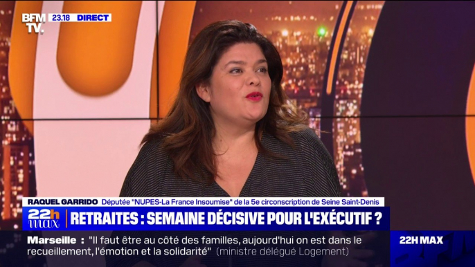 Réforme des retraites: "Je suis persuadée que le mouvement ne cessera pas", affirme Raquel Garrido (LFI-Nupes)