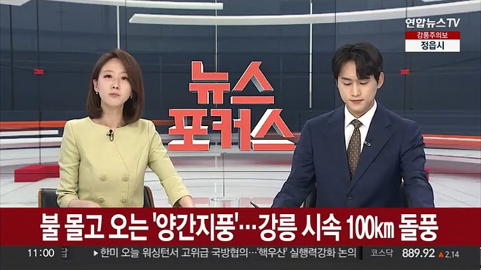 불 몰고 오는 '양간지풍'…강릉 시속 100㎞ 돌풍