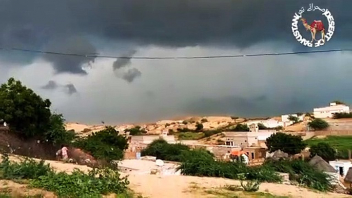 Scenes from Mithi Tharparkar Desert clouds thunderstorm beautiful weather rain in desert desertlife village life vlog