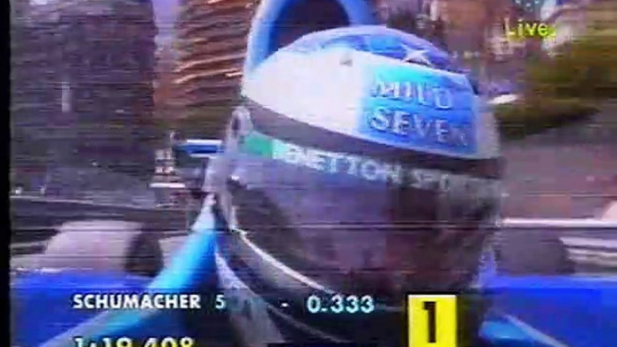 Formula-1 1994 R04 Monaco Grand Prix - Saturday Qualifying (Eurosport)