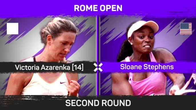 Azarenka surpasses Stephens to progress in Rome