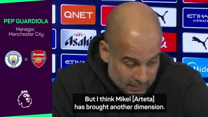 Arteta has 'brought another dimension' to Arsenal - Guardiola