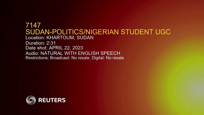 'There is no hope of survival': stranded Nigerian student pleads for help to leave Sudan