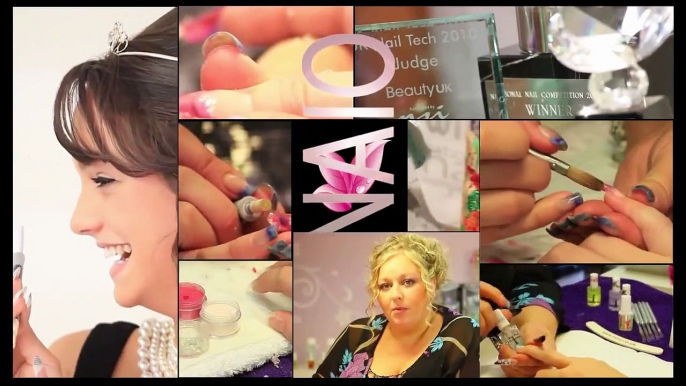 Nails Tutorial #46   Glitter and UV Gel Swirl Nail Design Tutorial Video Nails