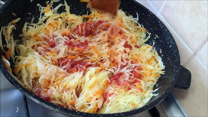 Пирог из творожного теста с капустой Быстрый и простой рецепт пирога ВКУСНЫЙ пирог с капустой