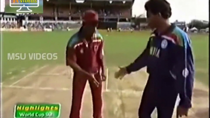 INDIA vs WESTINDIES 1992 WORLD CUP HIGHLIGHTS _ Brain Lara Counter Attack _  INDIA v WESTINDIES