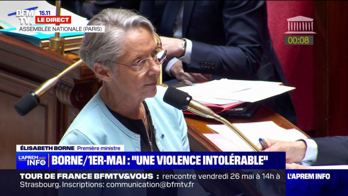 Manifestations du 1er-Mai: Élisabeth Borne condamne "des violences intolérables"