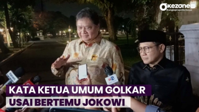 Usai Pertemuan dengan Presiden Jokowi, ini Kata Ketum Golkar