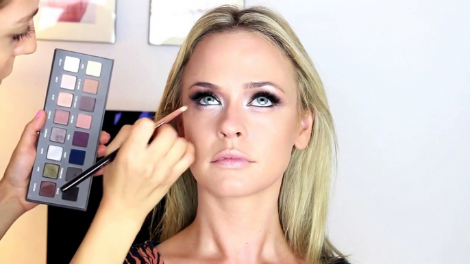 Smokey Eye Makeup Tutorial Brown & Blue Eyes   prom makeup tutorial   blue smokey eyes