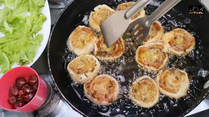 Combination of Potatoes and chicken tastes will leave you surprise. Incredibly crispy must try it | chicken and potatoes pinwheel