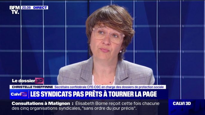 Christelle Thieffinne (CFE-CGC): "Nous ne tournons pas la page [sur la réforme des retraites]"