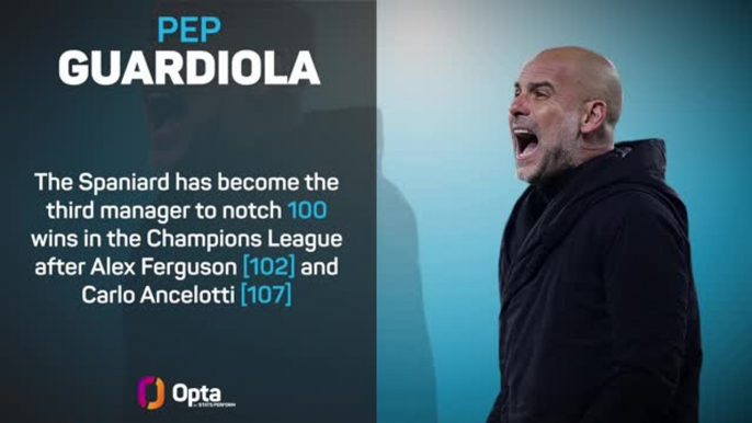 Guardiola joins Champions League 100 club