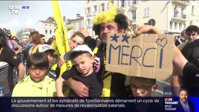 La Rochelle fête ses héros, champions d'Europe de rugby pour la deuxième année consécutive