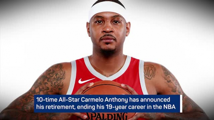 Breaking News - Carmelo Anthony announces retirement