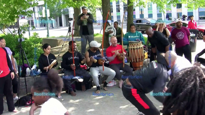 African-Brazilian Marshal Arts (and music) at Matt Cohen Park on Victoria Day