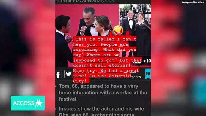 Rita Wilson SLAMS Tom Hanks Cannes Film Festival Red Carpet Dispute Reports