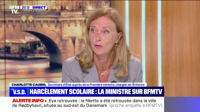 Suicide de Lindsay: "Les violences entre enfants doivent devenir un enjeu de société" estime Charlotte Caubel, secrétaire d'État chargée de l'Enfance