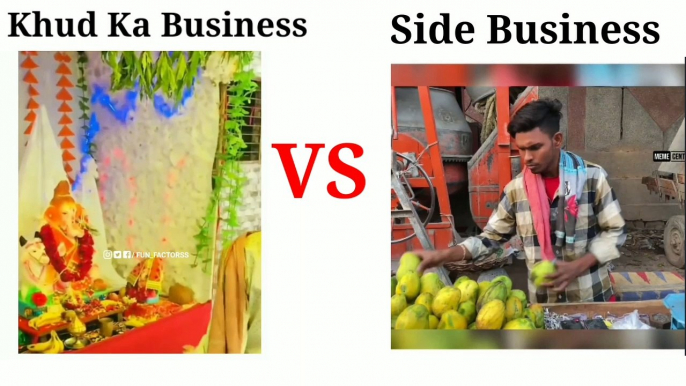 Khud Ka Business VS Side Business | Best Funny Memes Video | #funnymemes #memes #funny