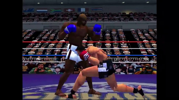 K 1 THE ARENA FIGHTERS PS1 1996 on 2020 fighting video game, intro, demo, and first fight