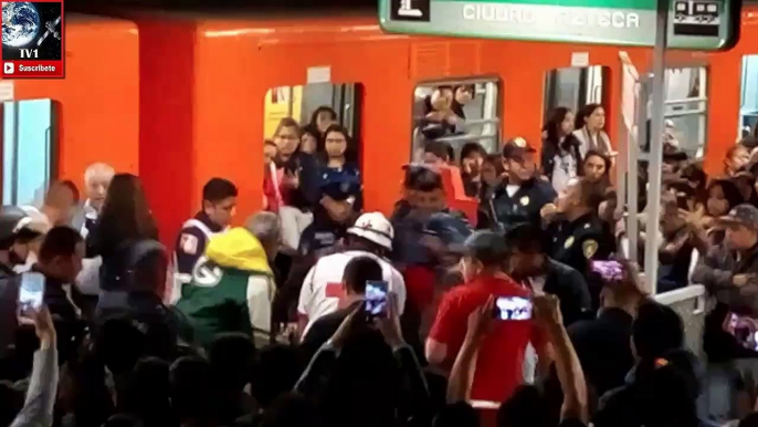 ASALTO Y BALACERA EN EL METRO ROMERO RUBIO CDMX